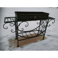Мангал металевий відкритий з кованими елементами Legran Житомир