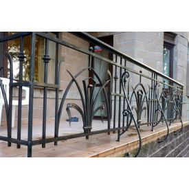 Перила внешние кованые для коммерческой недвижимости Legran