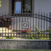 Забор металлический овальный с пиками Legran