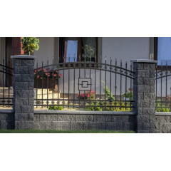 Забор металлический овальный с пиками Legran Конотоп
