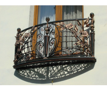 Балкон кованый декоративный для строительных объектов