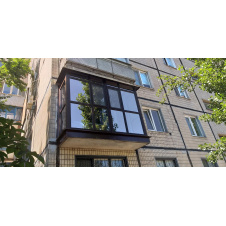 Французский балкон Rehau 2850х850х2500 мм