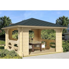 Беседка деревянная из профилированного бруса 4х4 Ирпень