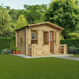 Беседка деревянная из профилированного бруса 3.3х3.8 Харьковская область