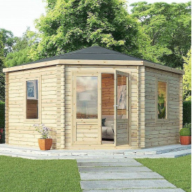 Беседка деревянная из профилированного бруса 3.8х3.8 Николаев