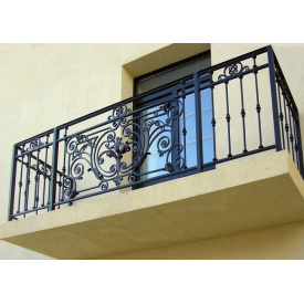 Каркас балкона металлический упрочнённый с коваными элементами Legran