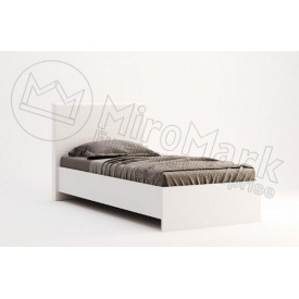 Ліжко односпальне 90х200 білий глянець з каркасом Фемелі Міро-Марк