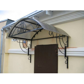 Козырёк металлический с коваными элементами симметрический Legran