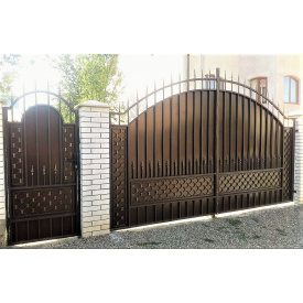 Ворота з профнастилом та піками Legran