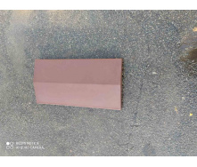 Конек для забора бетонный 180х500 мм коричневый