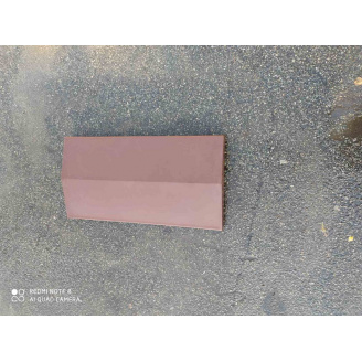 Конек для забора бетонный 180х500 мм коричневый