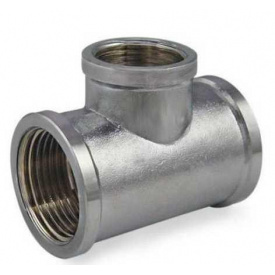 Тройник SOLOMON 3/4"х1/2"х3/4" ВВВ хром 8202