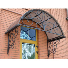 Арочний козирок для вхідних дверей Ясногородка