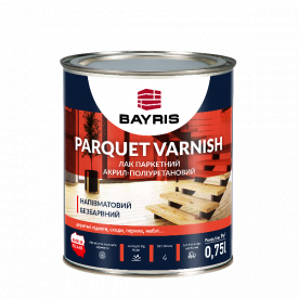 Лак паркетний Parquet Varnish Bayris напівмат 0,75 л