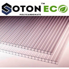 Стільниковий полікарбонат ТМ SOTON ECO 6х2100х6000 мм прозорий