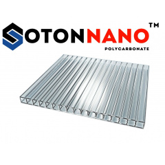Стільниковий полікарбонат ТМ SOTON NANO 8х2100х6000 мм прозорий Суми