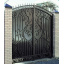 Ковані ворота міцні, закриті 3.6 * 1.8м, з доставкою замком і завісами Legran Ромни