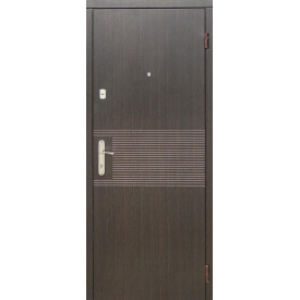 Двері вхідні Лайн венге-ясен білий структурний МДФ 10 мм