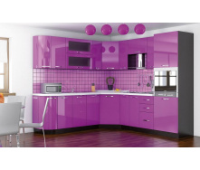 Кухня Гамма глянец 2,0 м венге/фиолетовый Мебель-Сервис