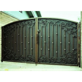 Ворота ковані сучасні з міцним каркасом Legran