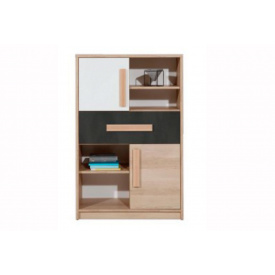 Айго Комод 2Д 1Ш Сокме 831х1242х396 мм Бук пісочний / білий / Пельтре