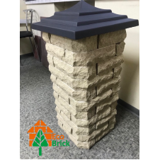 Фото - Цегла облицювальна ECOBRICK скеля скошений кут слонова кістка 230х100х65 Цегла облицювальна ECOBRICK скеля скошений кут слонова кістка 230х100х65