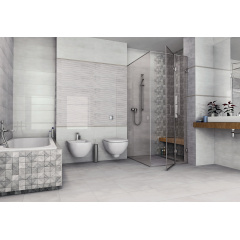Плитка Ceramika Konskie Tivoli Grey Relief глянцевая стеновая 25х75 см (PCT1017172G1) Новая Каховка
