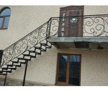 Перила кованые фасадные для частного дома Legran 