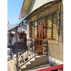Перила кованые фасадные для частного дома Legran Тернополь