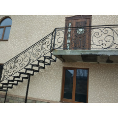 Перила кованые фасадные для частного дома Legran Запорожье