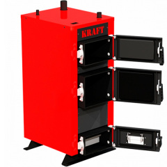 Твердотопливный котел для дома 16 кВт KRAFT 16E сталь 5 мм Золотоноша
