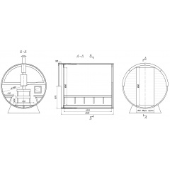 Мобильная баня бочка из термобруса под ключ 2,5х2,15 м Новое