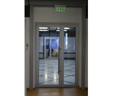 Алюминиевые распашные двери SY L45 (1200x2050мм)