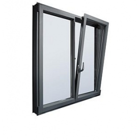 Окно из теплого алюминия Hoffman W70 1300х1400 см