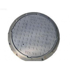 Люк чавун середній С (В-125) 4 вуха з з / у кришка 650 Водоканал