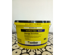 weber tec 822 (8кг колір - сірий) Еластична напіврідка гідроізоляційна мастика готова до нанесення