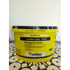 weber tec 822 (8кг колір - сірий) Еластична напіврідка гідроізоляційна мастика готова до нанесення