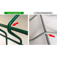 Сетка для забора 1.03 антрацит - ral 7016/Zn+ППЛ/3D/3-4/SZ Кременчуг