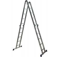 Алюминиевая четырехсекционная шарнирная лестница трансформер 4 х 5 ступеней Запоріжжя