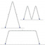 Лестница четырехсекционная шарнирная трансформер 2 x 3 + 2 x 4 ступени Чернівці