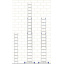 Лестница алюминиевая трехсекционная 3 х 14 ступеней (профессиональная) Чернівці