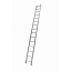 Алюминиевая односекционная приставная лестница на 15 ступеней (универсальная) Харків