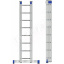 Алюминиевая трехсекционная лестница 3 х 8 ступеней (универсальная) Луцьк