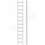 Алюминиевая односекционная приставная лестница на 12 ступеней (универсальная) Тернопіль