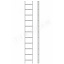 Алюминиевая односекционная приставная лестница на 11 ступеней (универсальная) Тернопіль