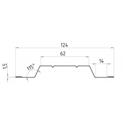 Штакетний паркан 2,5x1,8м / 0,45 мм Кропива