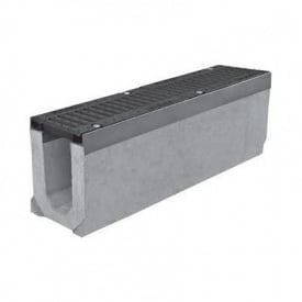 Лоток бетонный с чугунной решеткой ЛВ 15.25.31