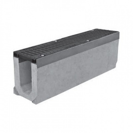 Лоток бетонный с чугунной решеткой ЛВ 11.20.27