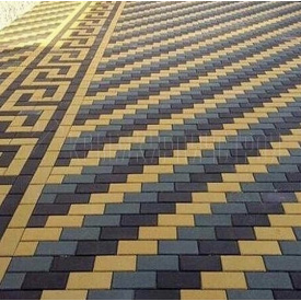 Брусчатка 200х100х6 коричневая