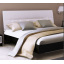 ліжко Віола 160 м'яка спинка білий глянець + чорний мат без каркаса Миро-Марк Київ